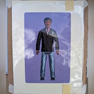 mike mitchell print - neil degrasse tyson action figure